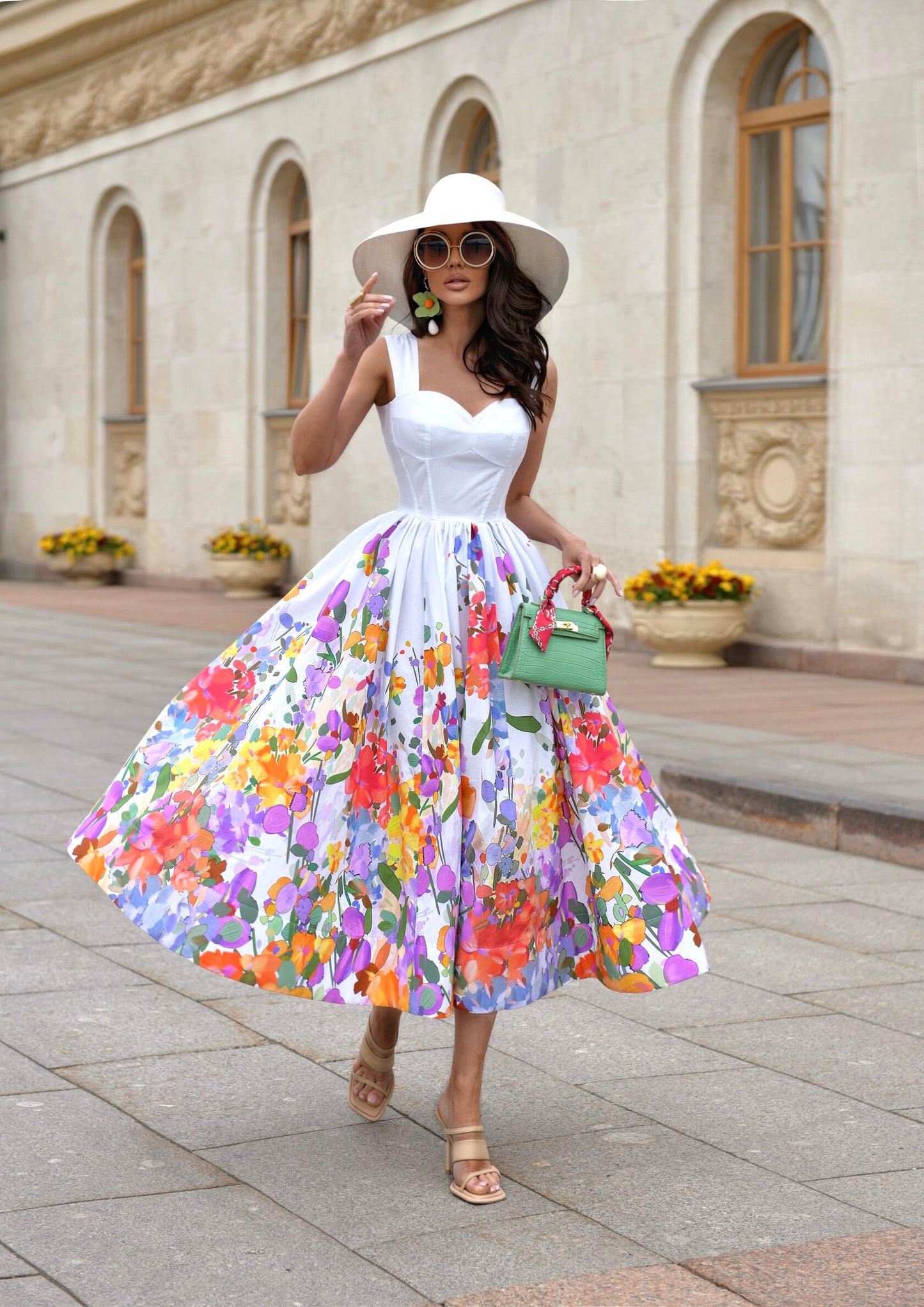 Dress with watercolor print Art. 210