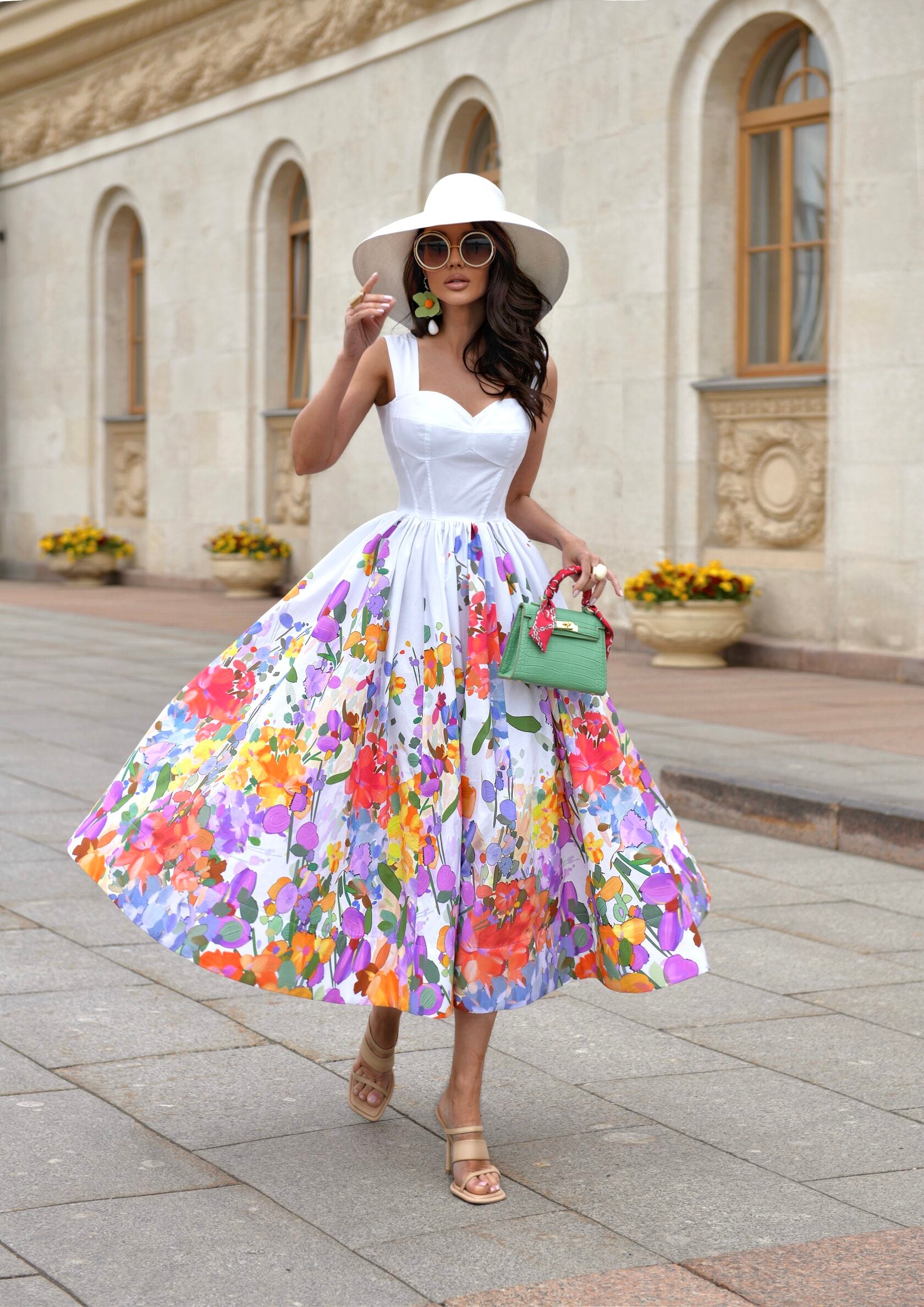 Dress with watercolor print Art. 210