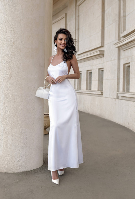 Dress Combination with open back in the "White color" Art. 205