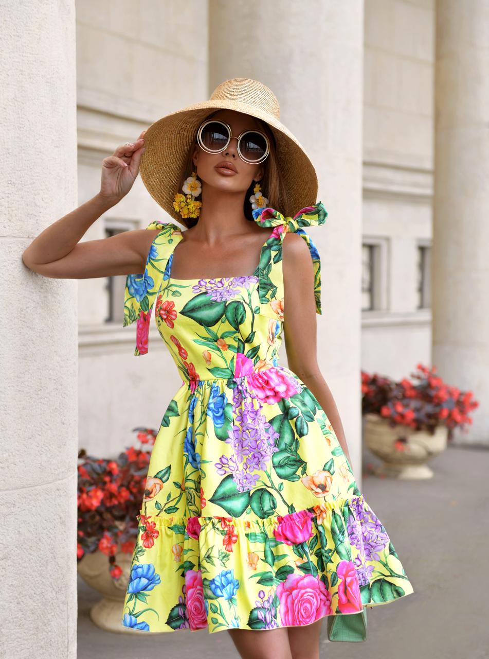 Short dress in "Yellow color" Art. 249