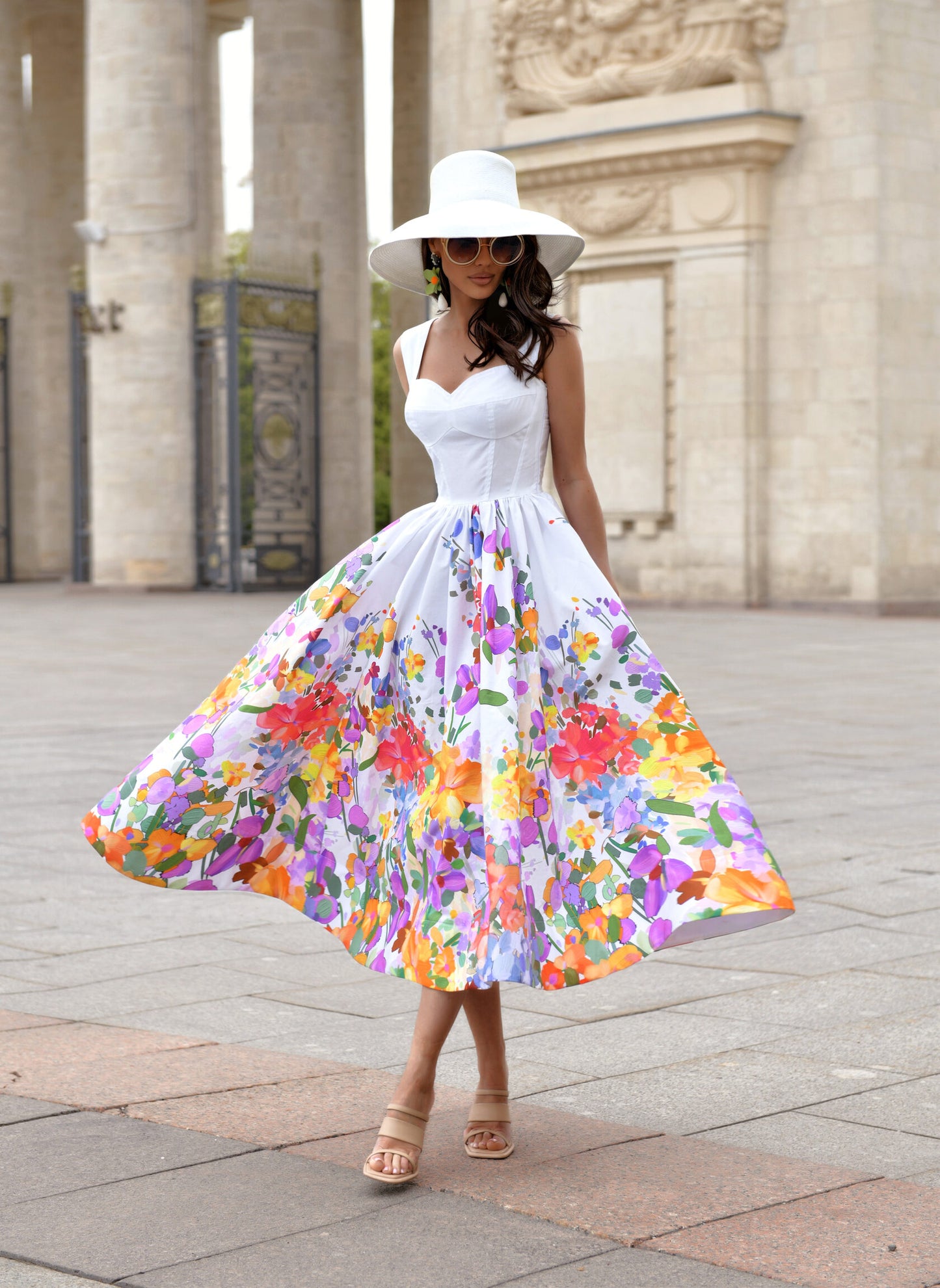 Dress with watercolor print Art. 210