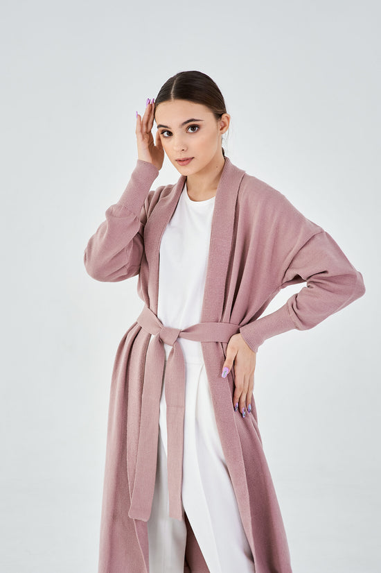 Long viscose cardigan