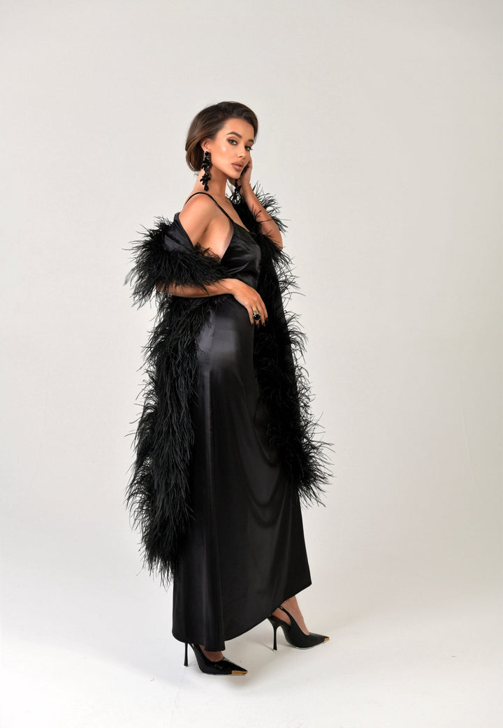 Dress Combination with open back in the "Black color" Art. 205