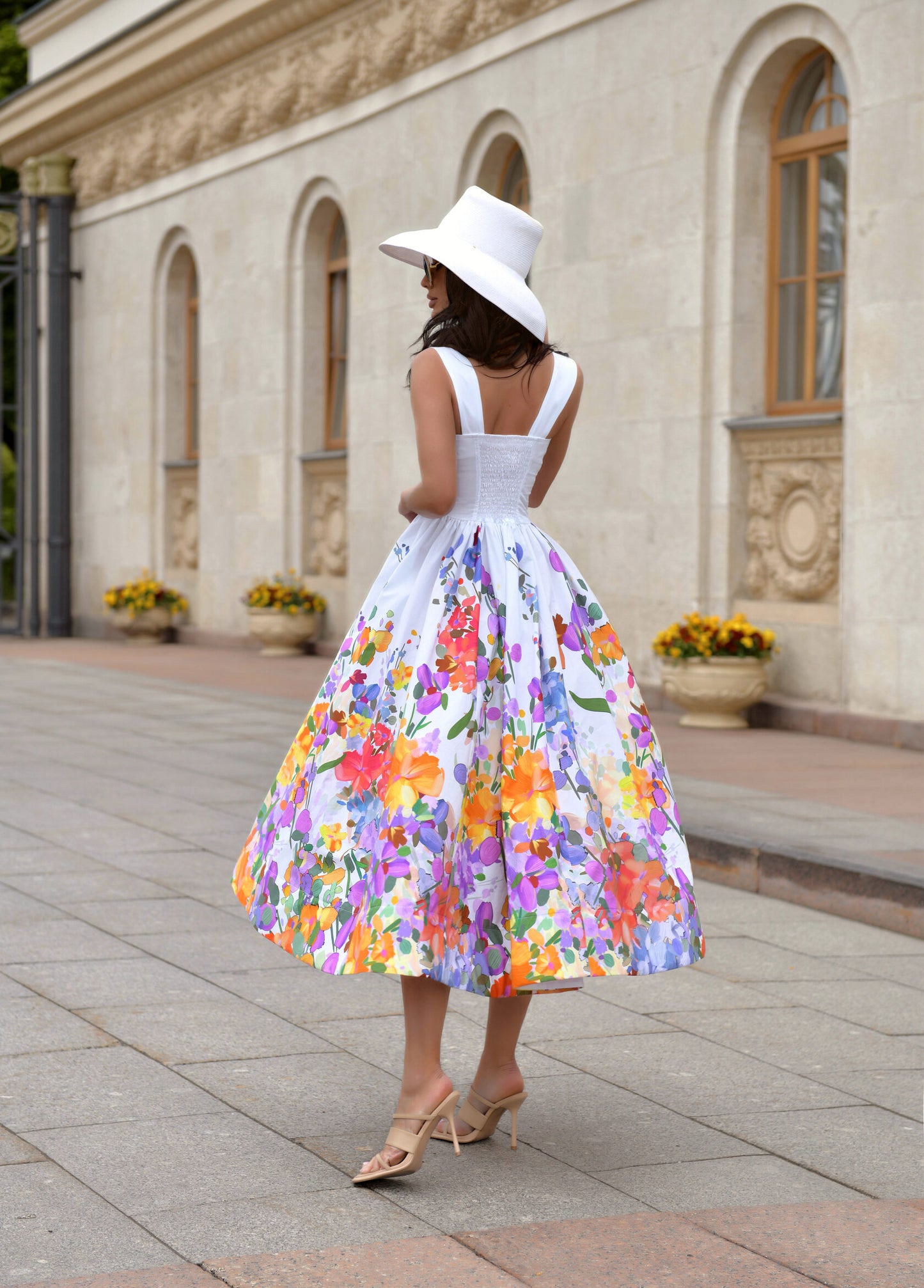 Dress with watercolor print Art. 210