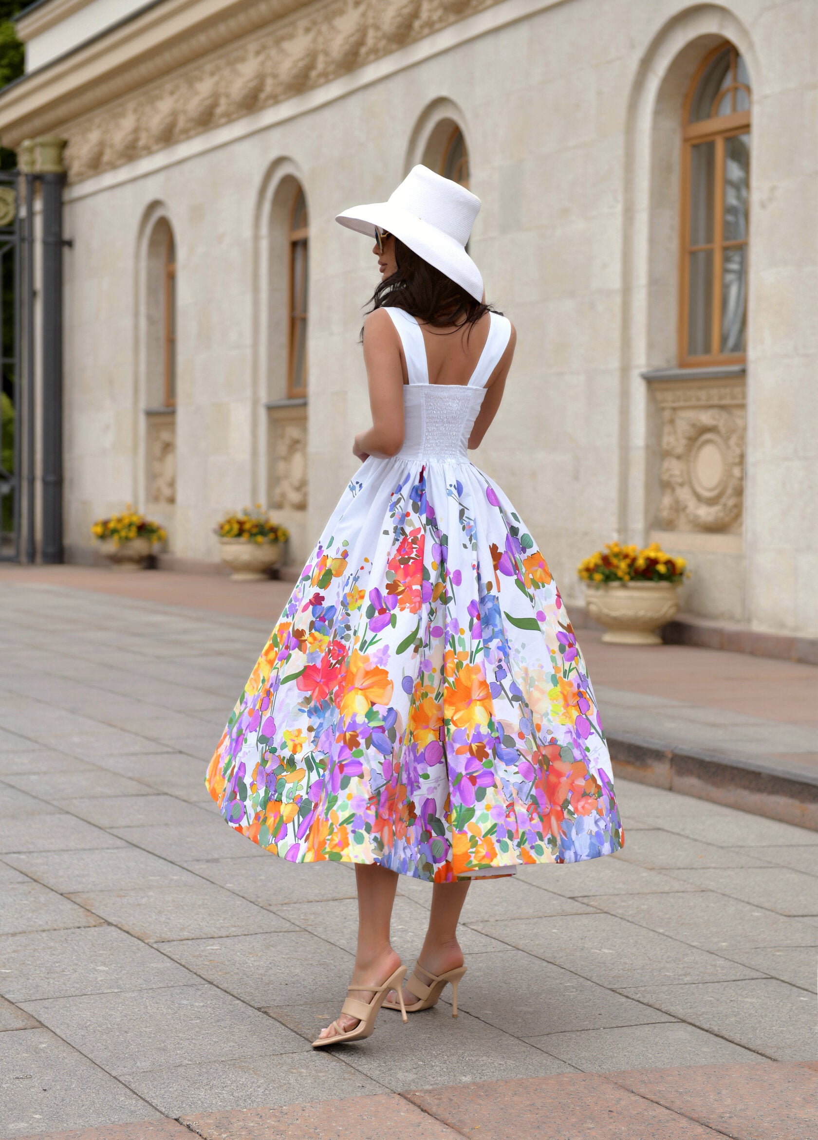 Dress with watercolor print Art. 210