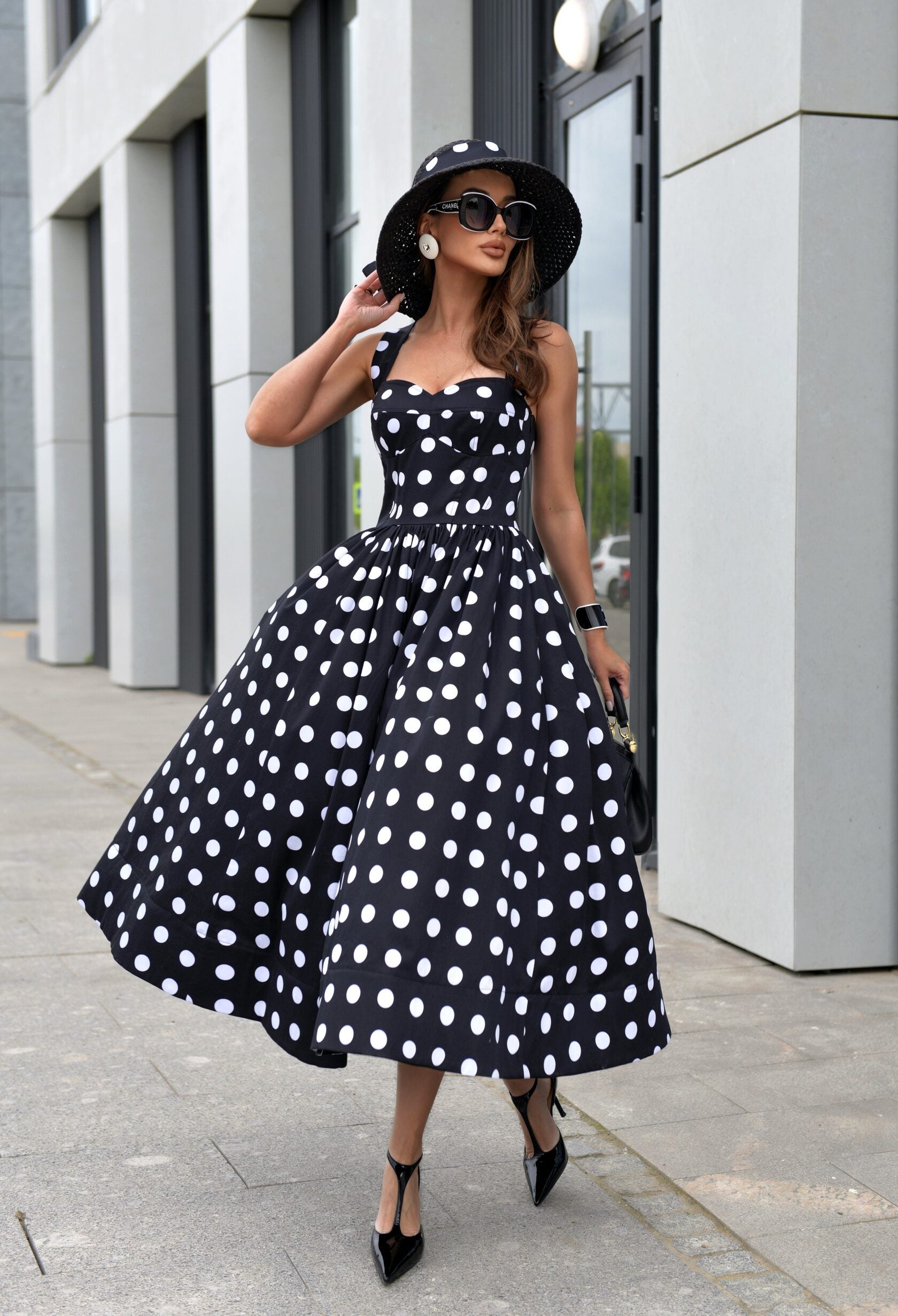 Pea cotton dress Art.244