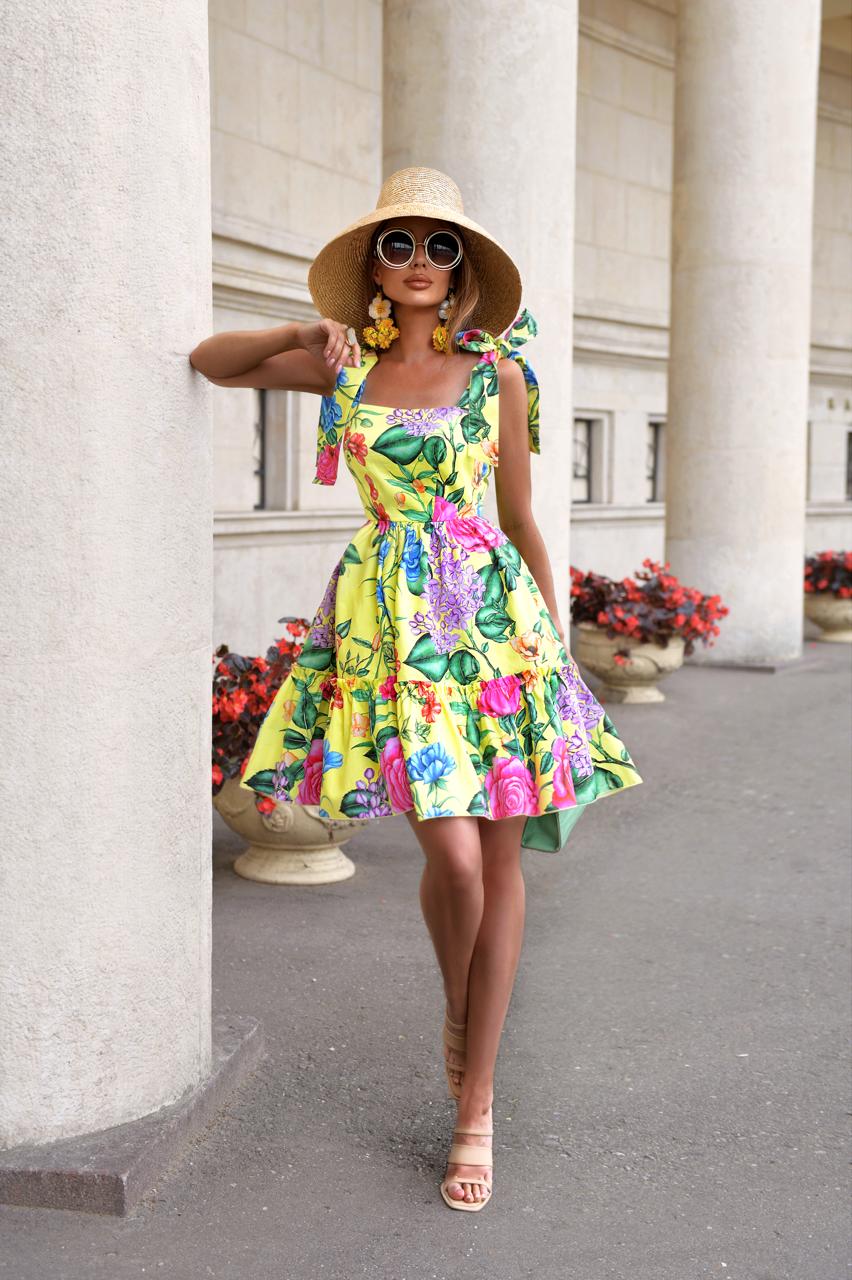 Short dress in "Yellow color" Art. 249