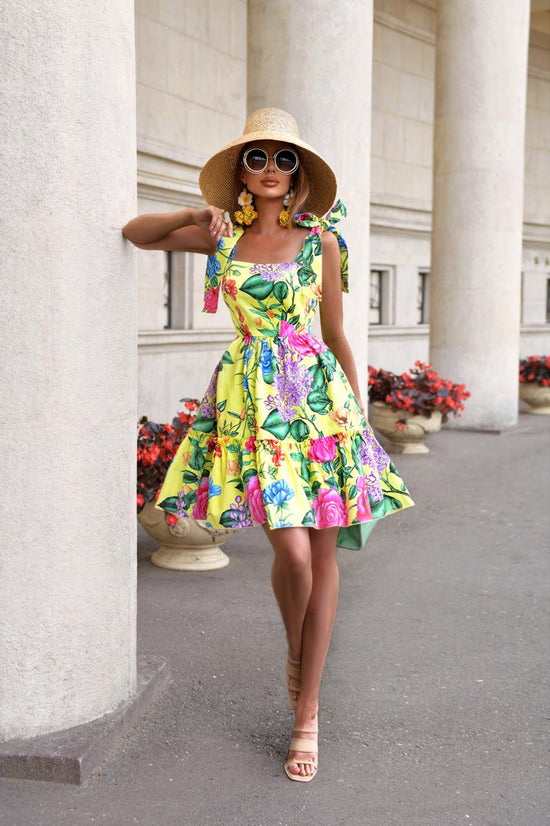Short dress in "Yellow color" Art. 249