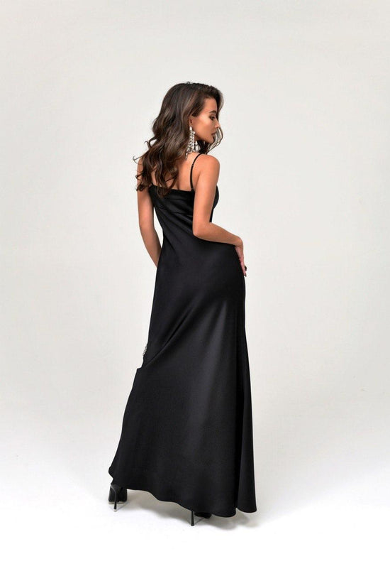 Armani silk combination dress with "Black color" insert Art.202