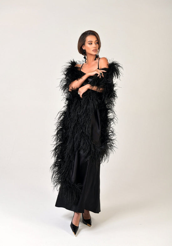 Dress Combination with open back in the "Black color" Art. 205