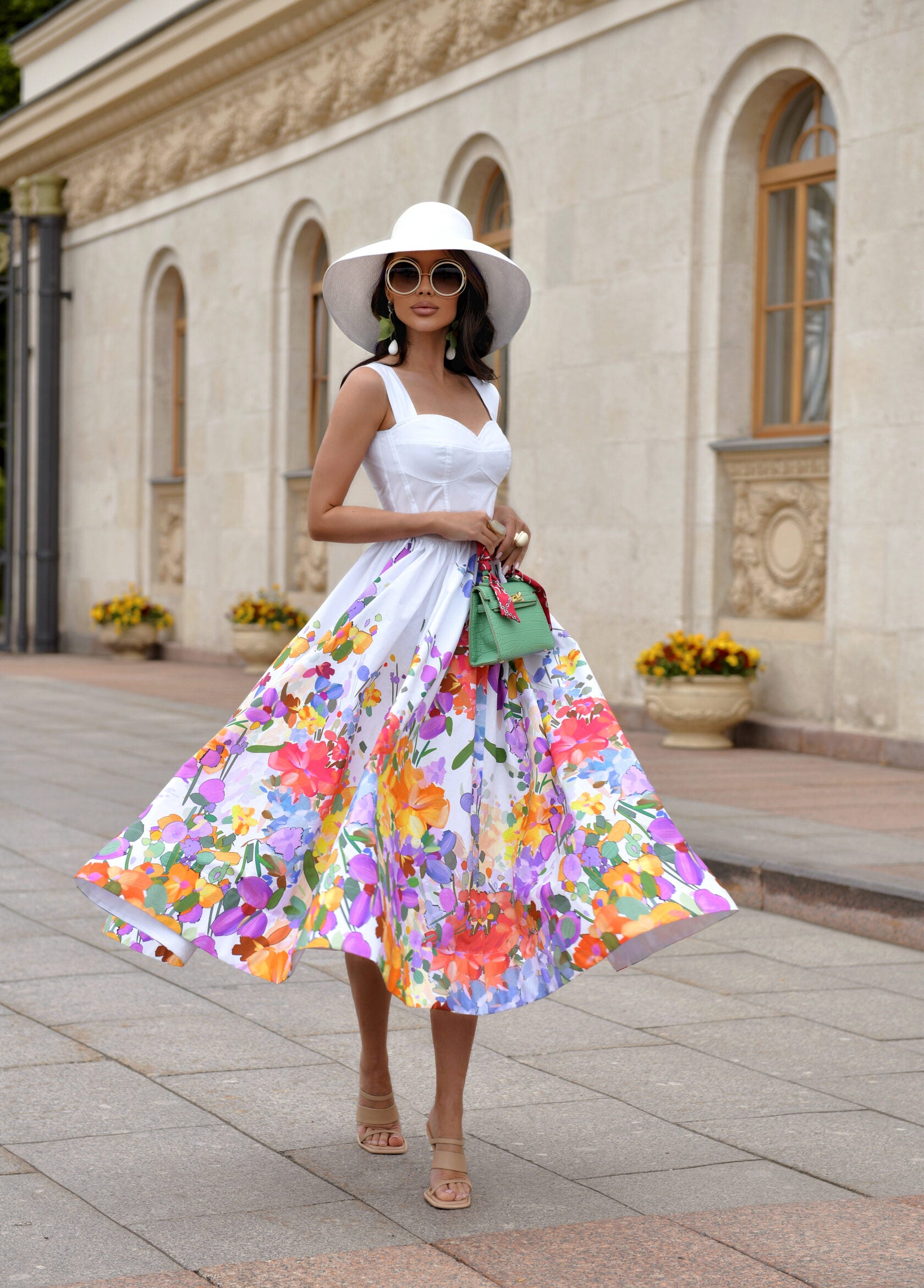 Dress with watercolor print Art. 210