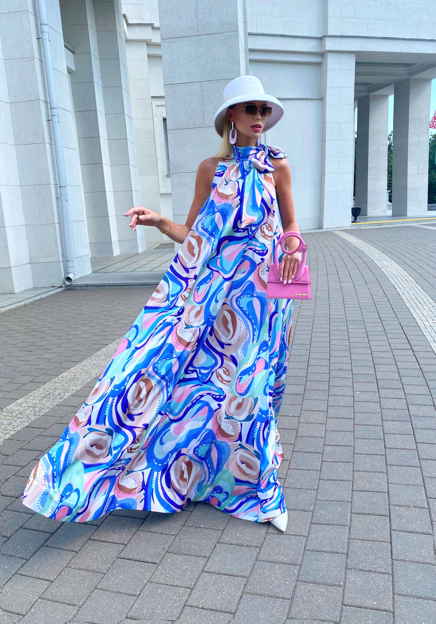 Sophie's cruise dress. Blue. Art 72